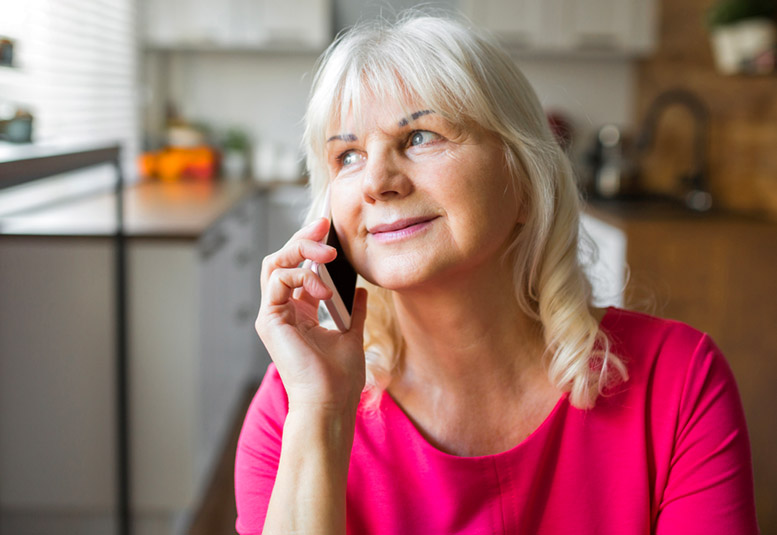 women on phone